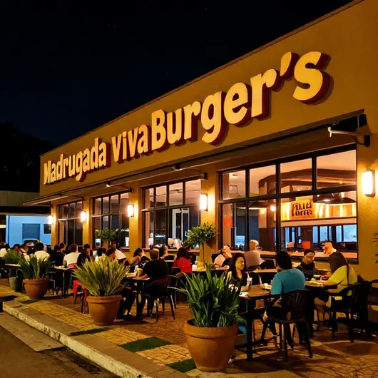 Madrugada Viva Burger's: O Melhor da Gastronomia Noturna
