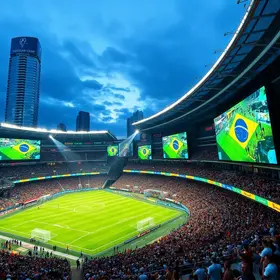 Vitória disponibilizará telões para a transmissão dos jogos do Brasil na Copa do Mundo Vitória telões Copa do Mundo